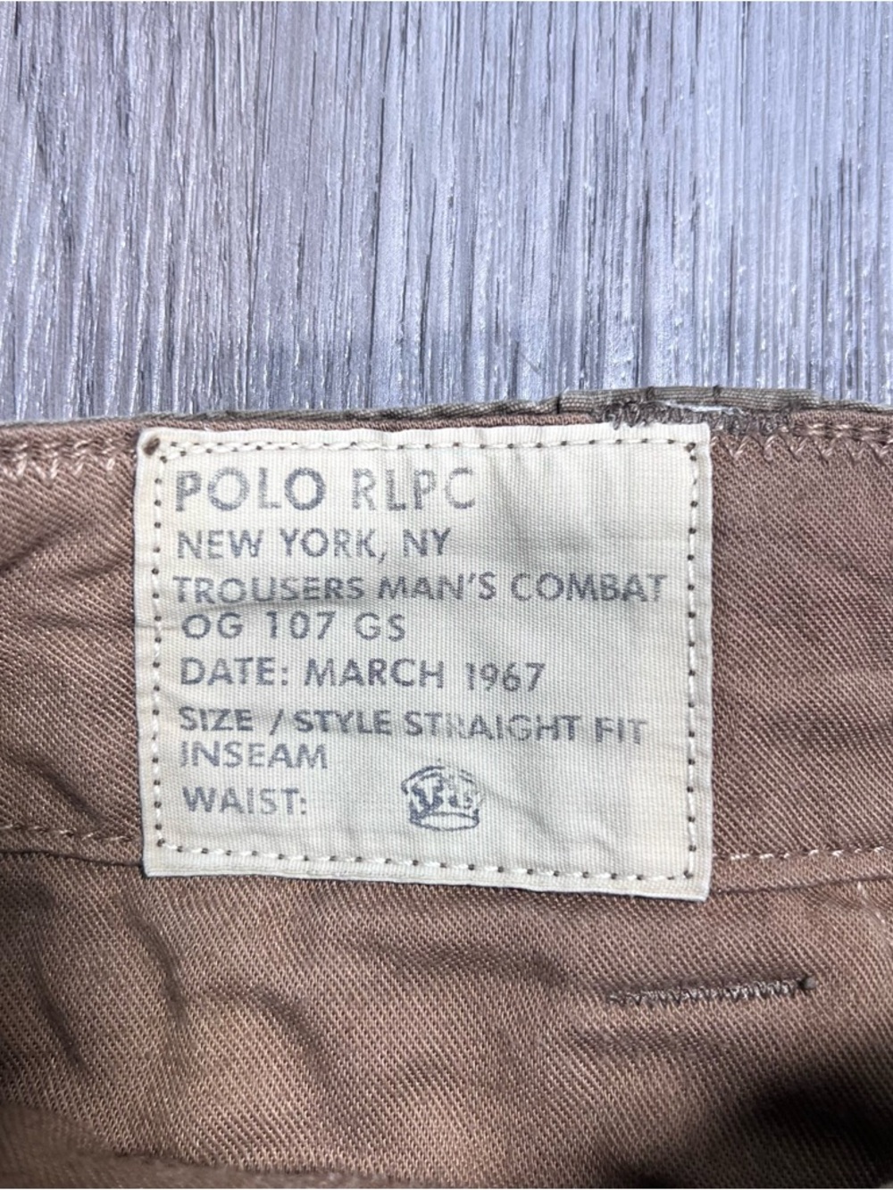 Polo Ralph Lauren Cargo Pants Mens Straight Fit Combat OG-107 GS Military 32x30 - Picture 4 of 11